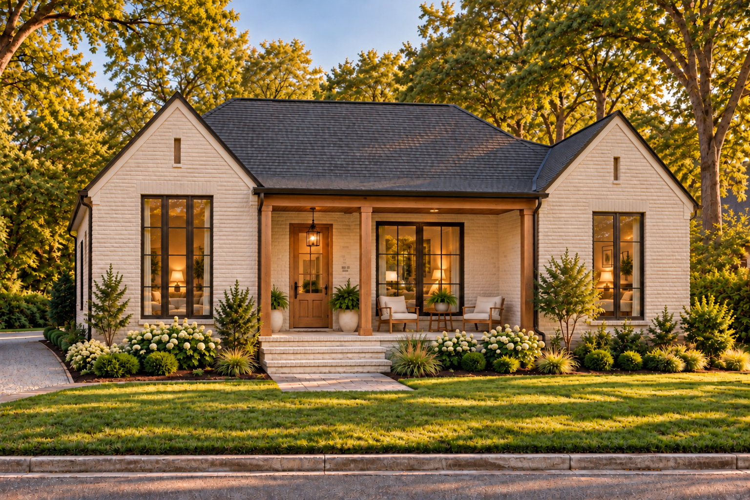 Cream Cottage front elevation