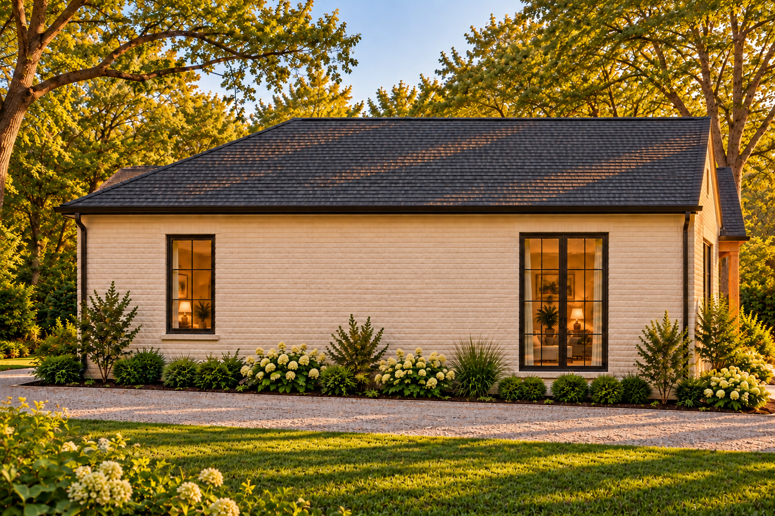 Cream Cottage left exterior