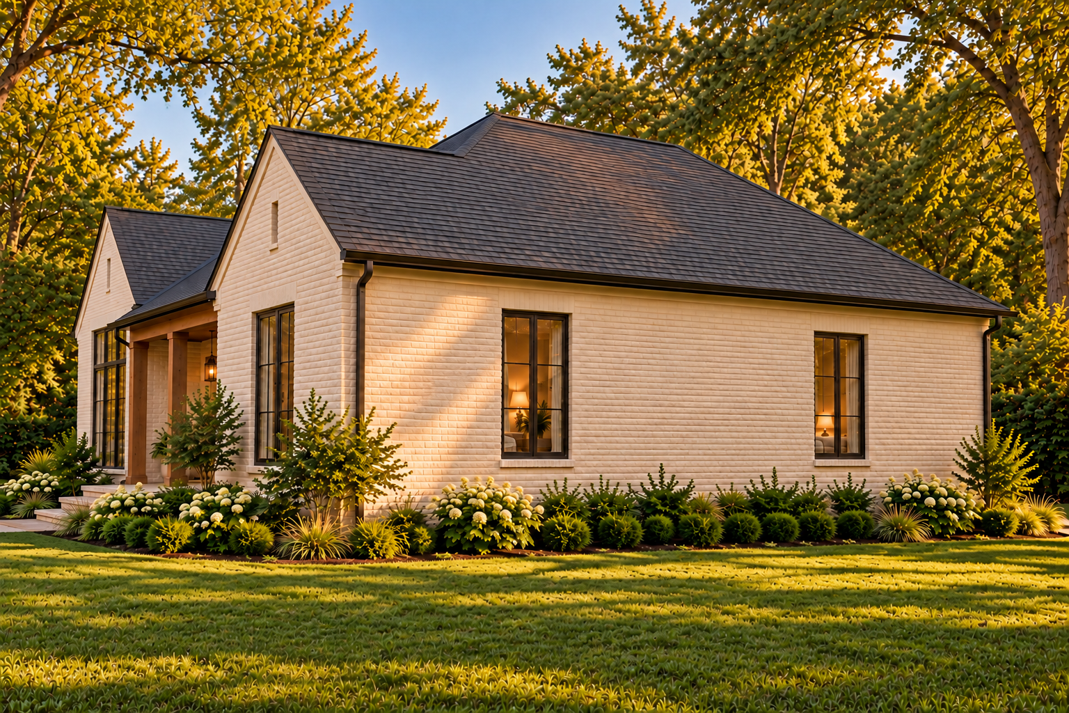 Cream Cottage right side exterior